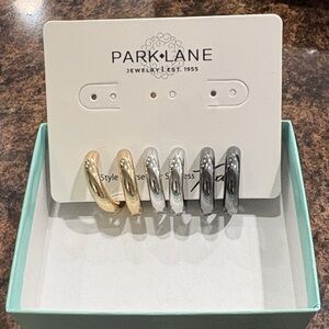 Park Lane Gold, Silver and Hematite Hoop Earrings Collection